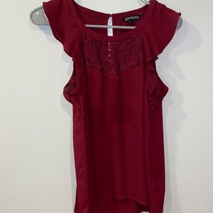 Express burgundy shirt